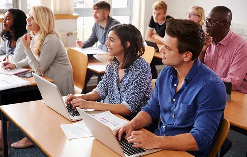 EdTech: people in a class room